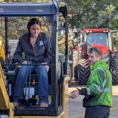 A student gets hand on experience and a chance to practice precise performance 