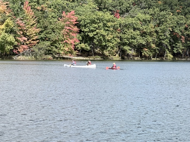 The Transition Program’s monthly community activity for October! Camp Rotary! The students got to enjoy a beautiful fall scenery as they canoed, fished, and made s’mores! 