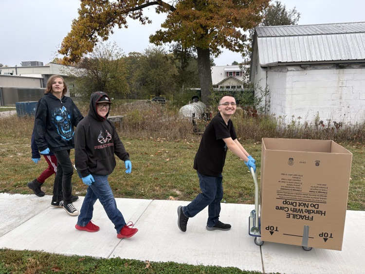 Our Recycling Program! The transition program has been in-charge of the CTE building recycling and collecting pop cans to take back to the grocery store!