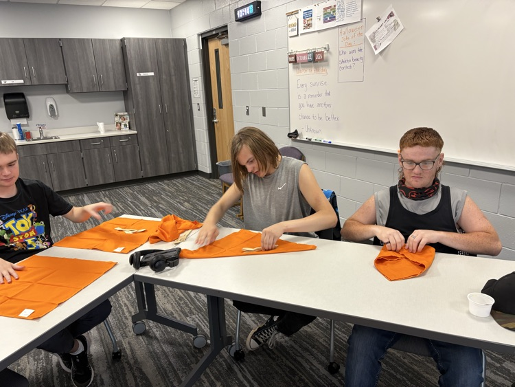 Learning how to roll silverware!