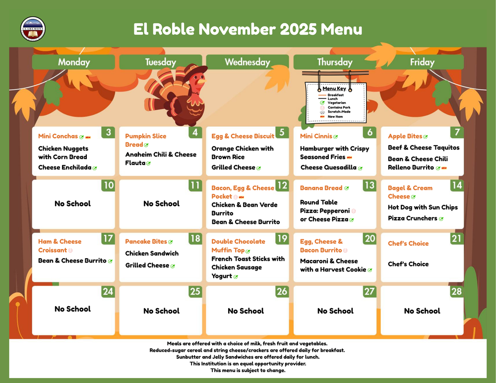 November Menu