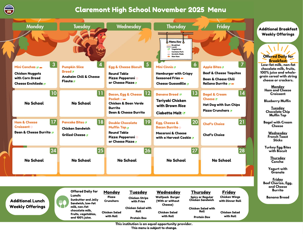 November Menu