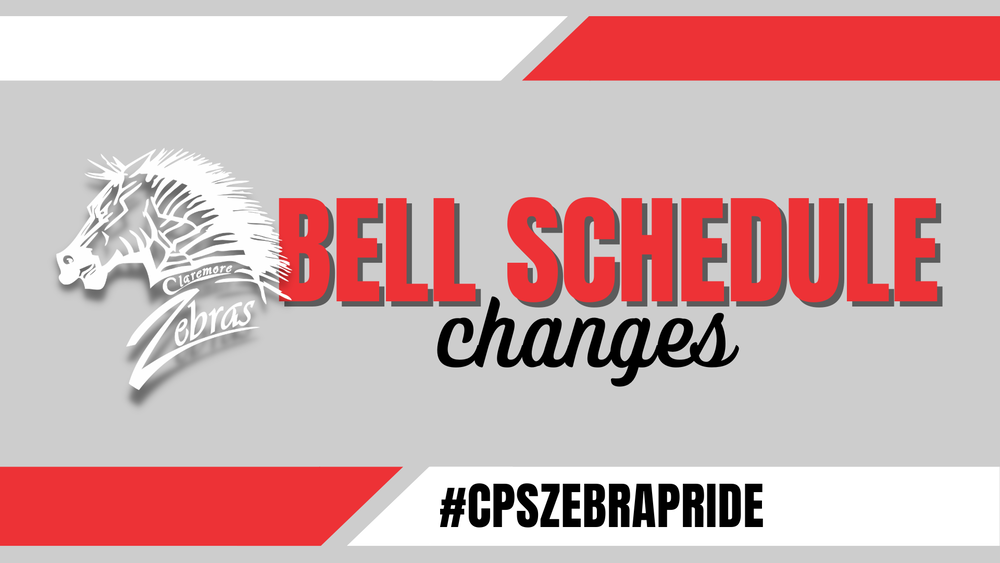 zebra logo "bell schedule changes" 
