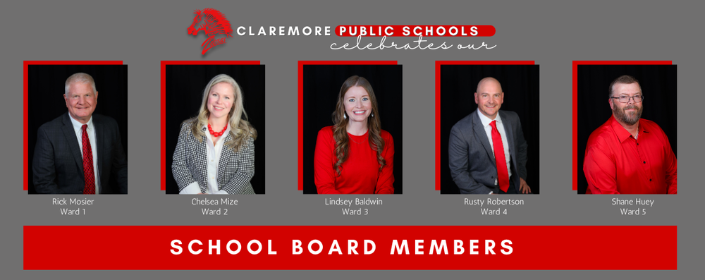 headshots of each of our board of education members