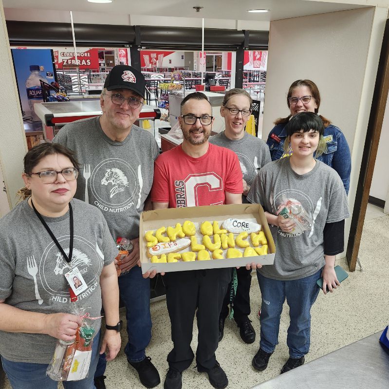Zebra Nutrition Staff Celebrating School Lunch Hero Day
