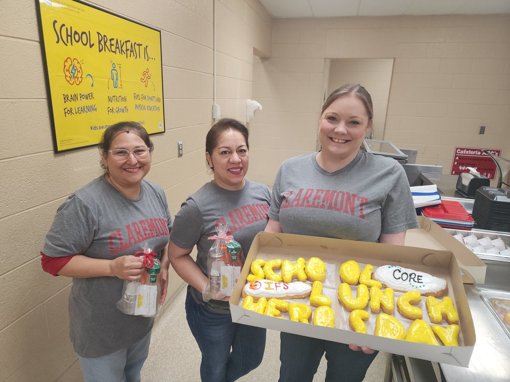 Zebra Nutrition Staff Celebrating School Lunch Hero Day
