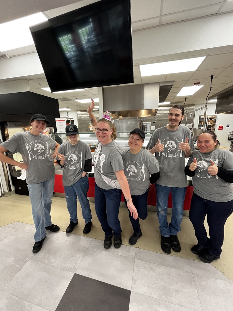 Zebra Nutrition Staff Celebrating School Lunch Hero Day