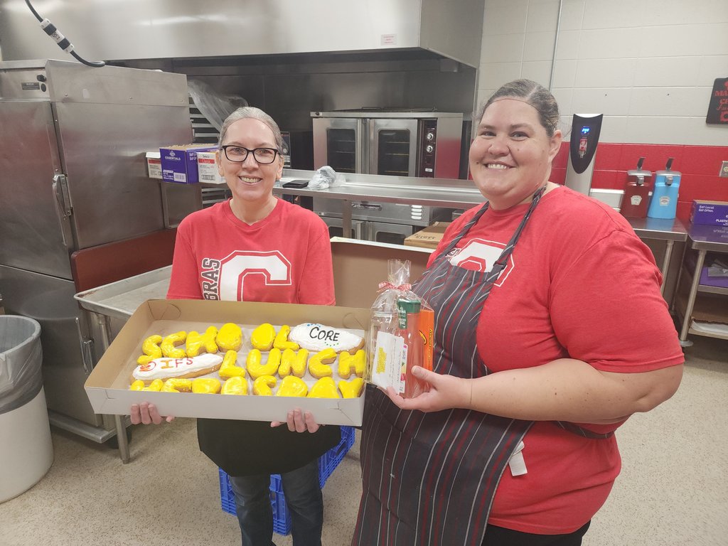 Zebra Nutrition Staff Celebrating School Lunch Hero Day
