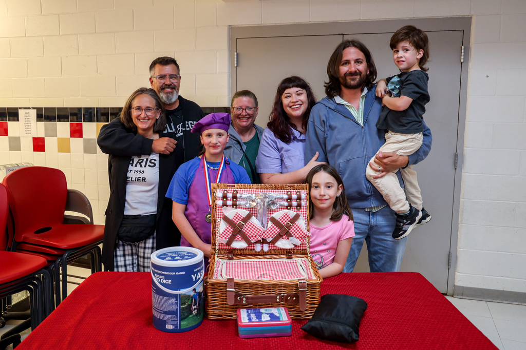 Junior Chef Winner with Family