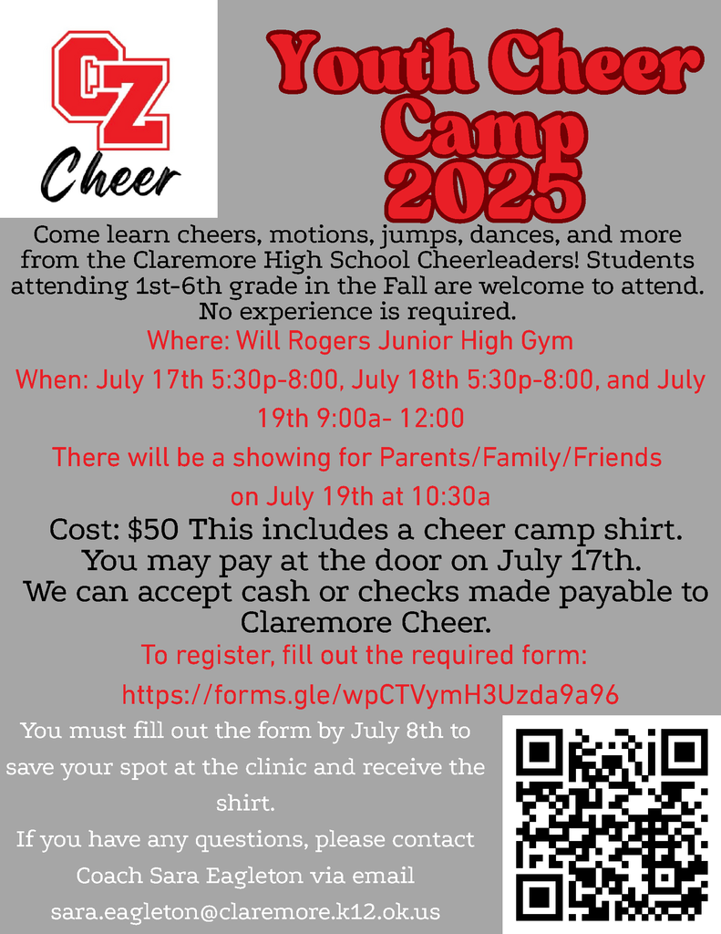 "CZ Cheer" flyer