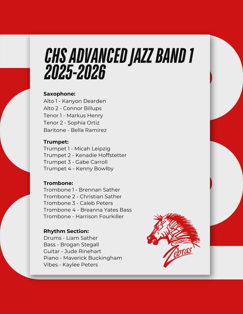 CHS Jazz Band List