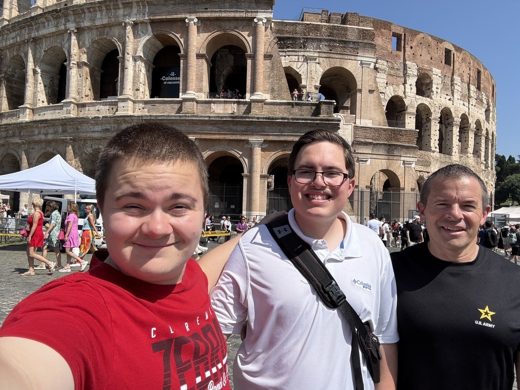 Class of 2025 graduate poses in various places all over Europe