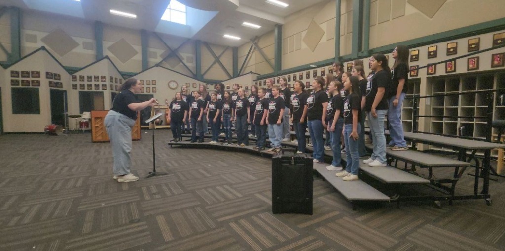Junior High students at the Heartland Music Festival.