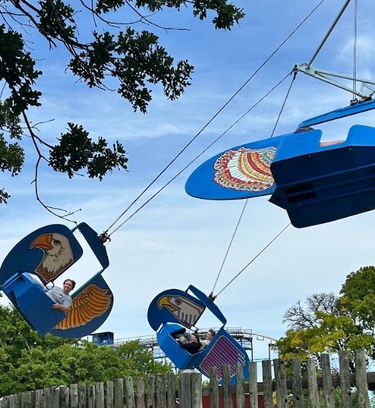 Junior high students at Frontier City Amusement Park