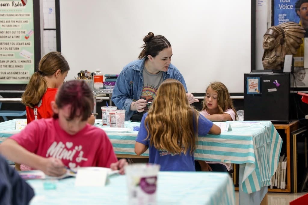 🎨 ART CAMP 2025 = A HUGE SUCCESS! 🎉  The week was bursting with creativity, color, and fun as students from across Claremore came together for Art Camp at CHS! From painting and drawing to hands-on projects, our young artists let their imaginations run wild. 🖌️✨  A massive thank you to our incredible teachers who dedicated hours of planning and instruction to help our Zebras grow their skills and confidence in the arts.  And a special shoutout to our CHS high school students who volunteered their time to help lead, guide, and inspire the younger campers. You made a BIG difference! 