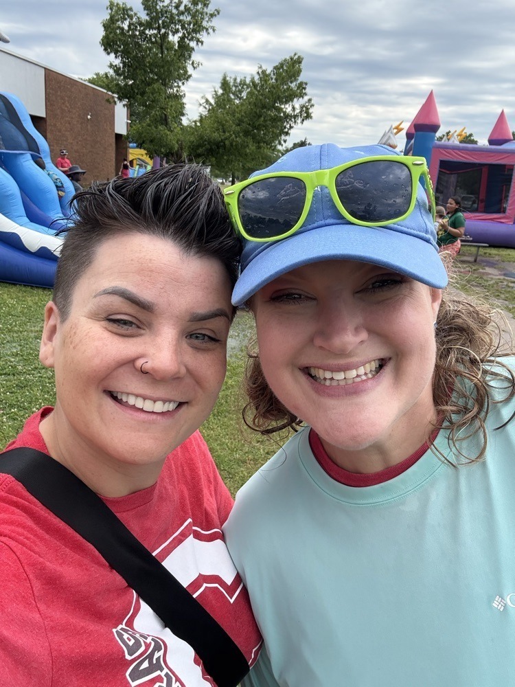 Claremont staff and teachers enjoying field day.