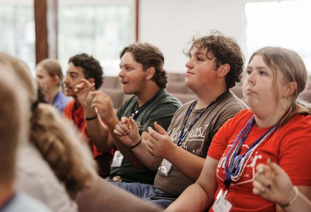 students at an FFA confernce