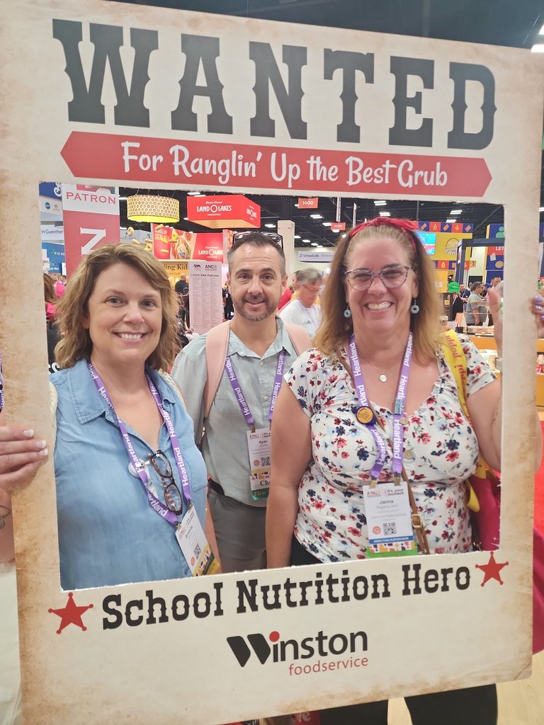 Brandy, Ryan, and Janna at the Child Nutrition Conference.