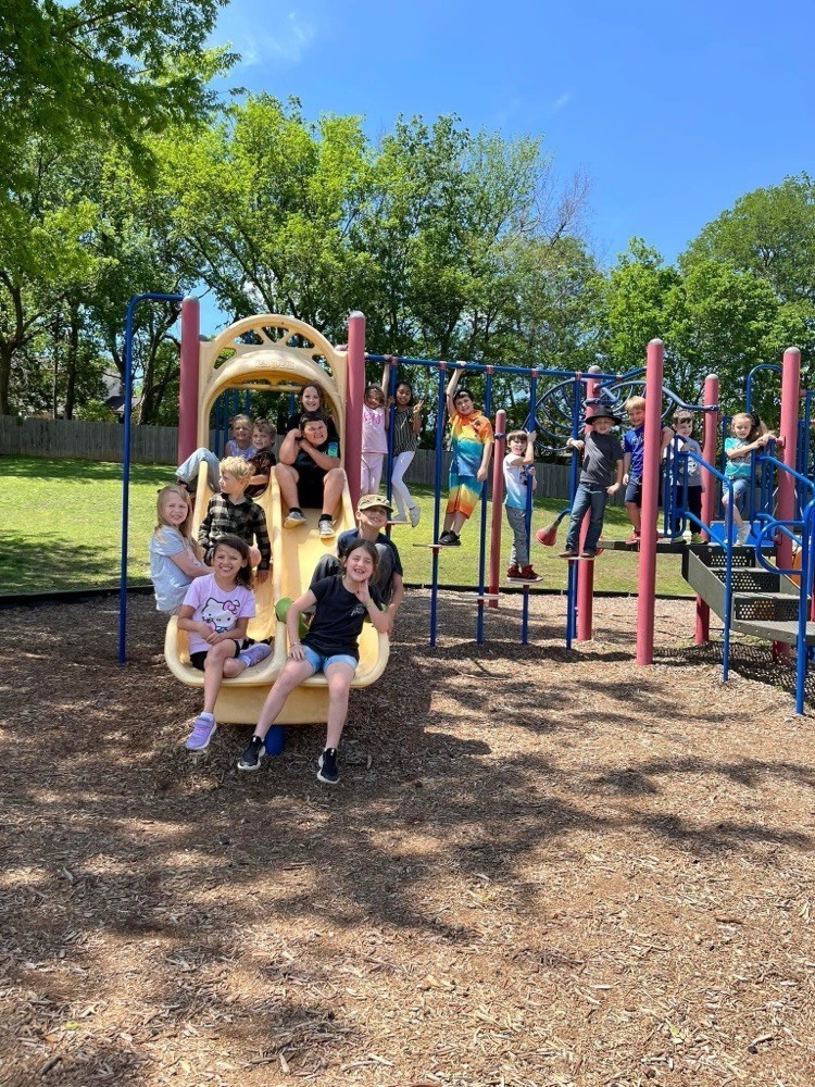 students on the playground