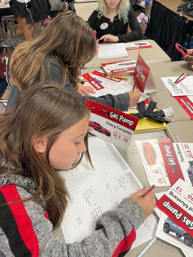 students doing a QT themed math lesson for real world application