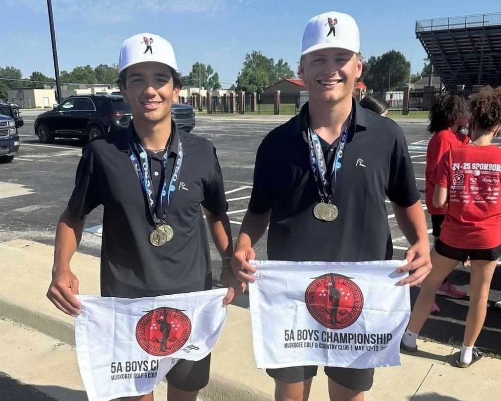 📸 Throwback Thursday at Claremore High! 🎉 We’re continuing our TBT series, shining a spotlight on the moments, memories, and milestones that made this school year one to remember!  This week, we're hitting the greens and throwing it back to a championship season for the Claremore High School Boys Golf Team — your OSSAA Class 5A State Champions! ⛳️🏆 With steady focus and incredible teamwork, this talented group brought home the title and made school history.  The championship team included an impressive 5th place individual finish by Jack Williams, along with two players named All-State Athletes — Tripp Jackson and Maddox Mason. Their dedication, skill, and calm under pressure helped lead the Zebras to the top!  Stay tuned each Thursday as we continue to honor the spirit, talent, and heart of CHS! 🦓