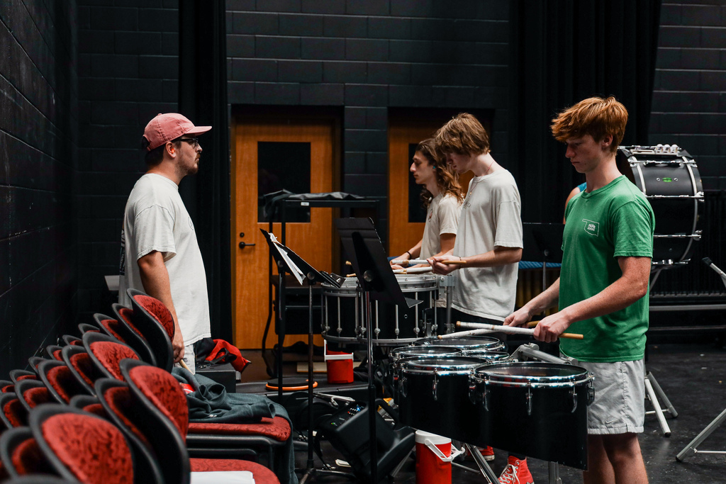 Group shot of students at Percussion Camp