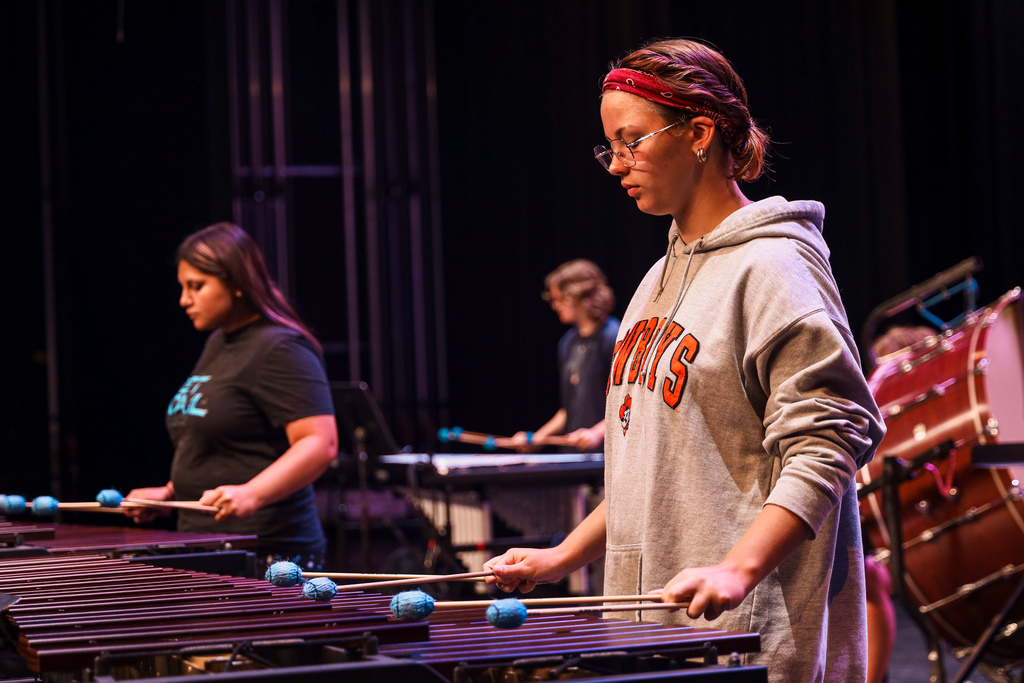 Students at Percussion Camp