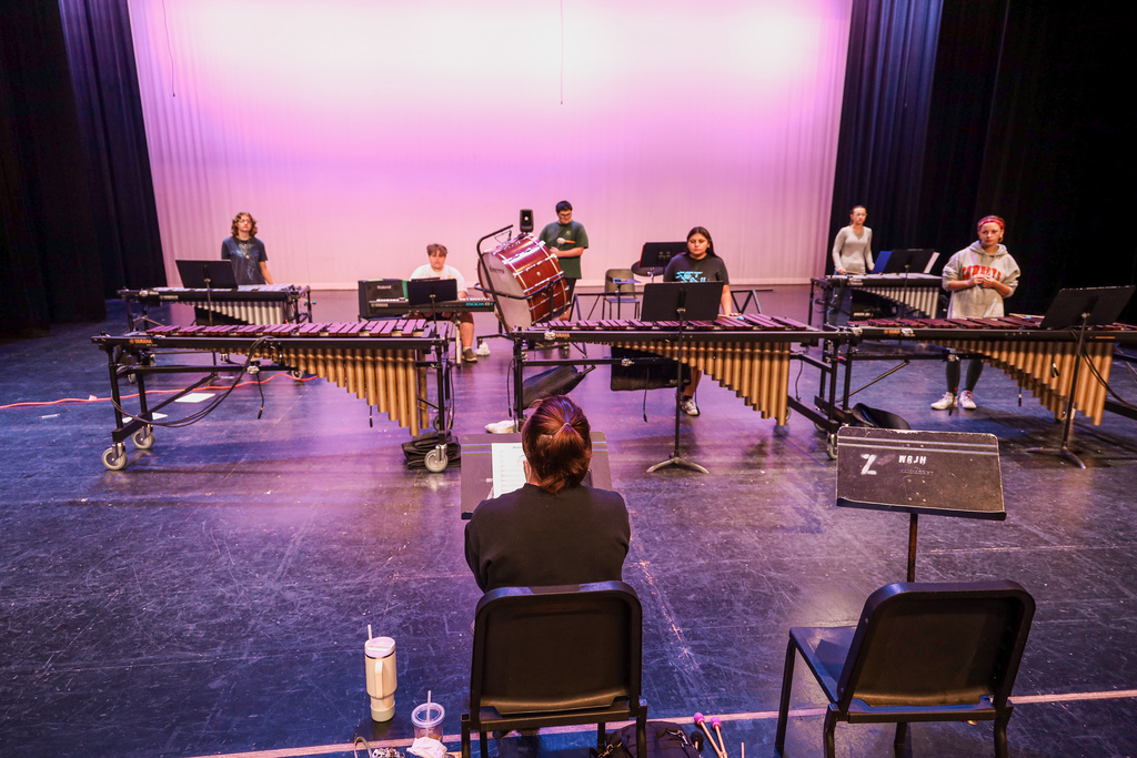 Group shot of students at Percussion Camp