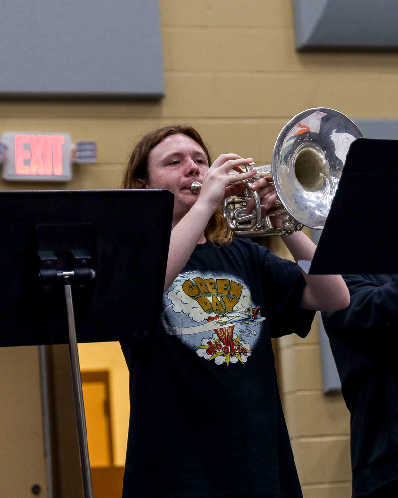Band Camp indoor practice.