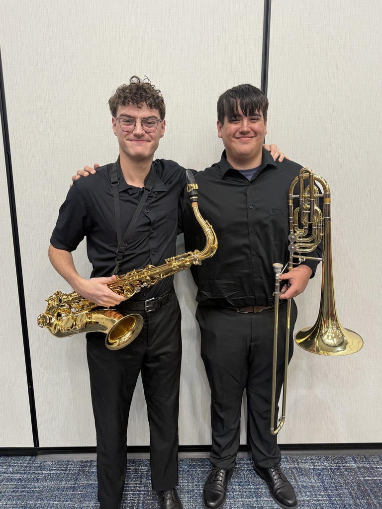 Logan Henson and Harrison Fourkiller at OBA All-star band