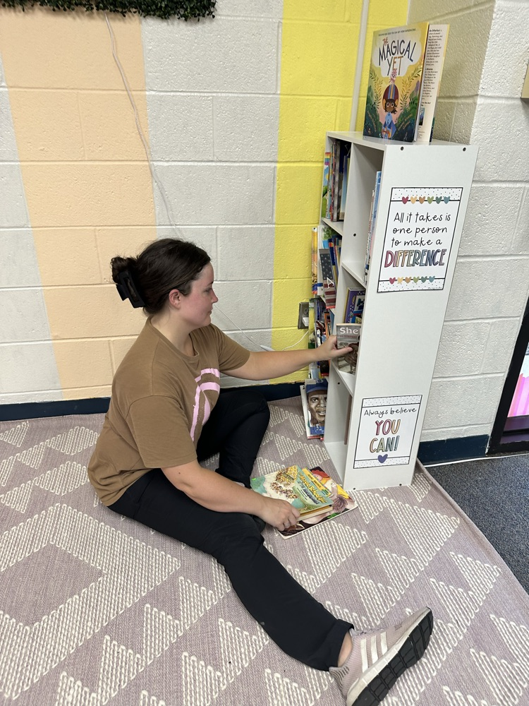 teacher preparing room for students 
