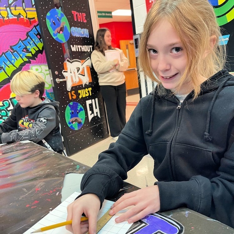 student in art