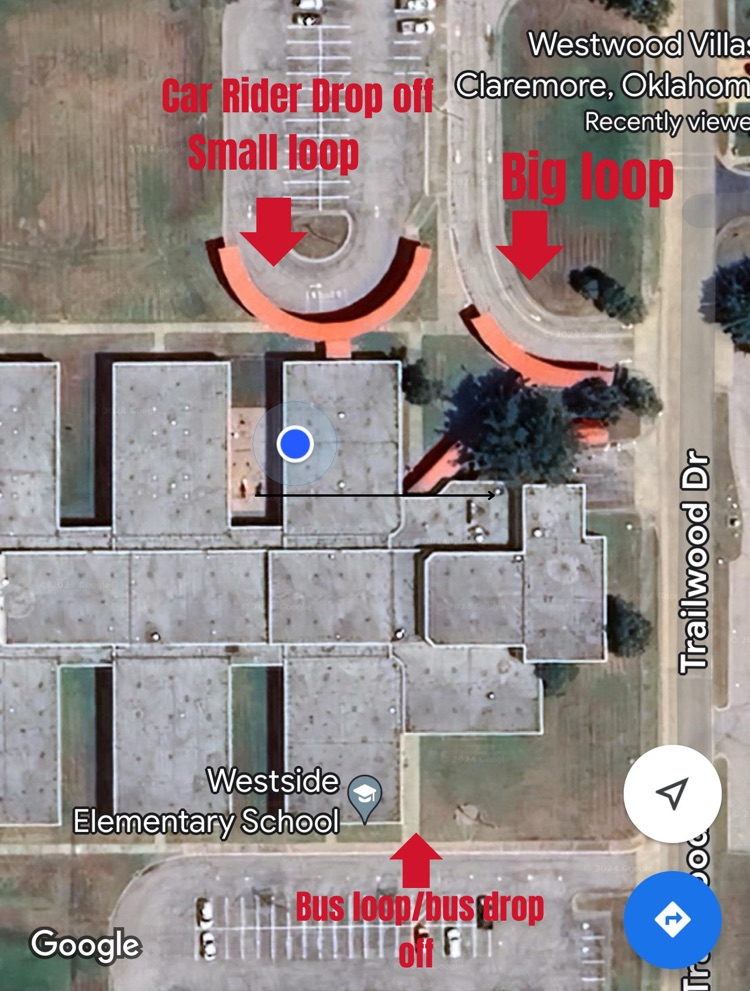 photo of school and drop off areas 