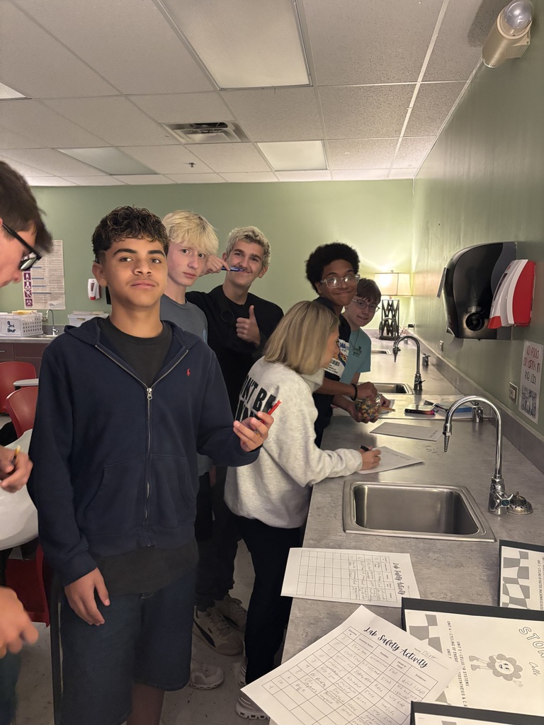 Ms. Taylor’s biology students put their lab safety knowledge to the test! 🔬🧪 Working together, they decided if an “animal scientist” should be “hired” or “fired” based on their safety practices. Students moved around the classroom and hallway completing a card rotation—learning, collaborating, and having a great time!