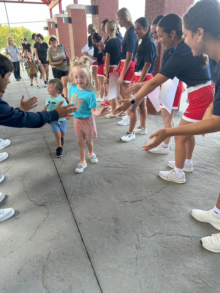 Students on first day of school