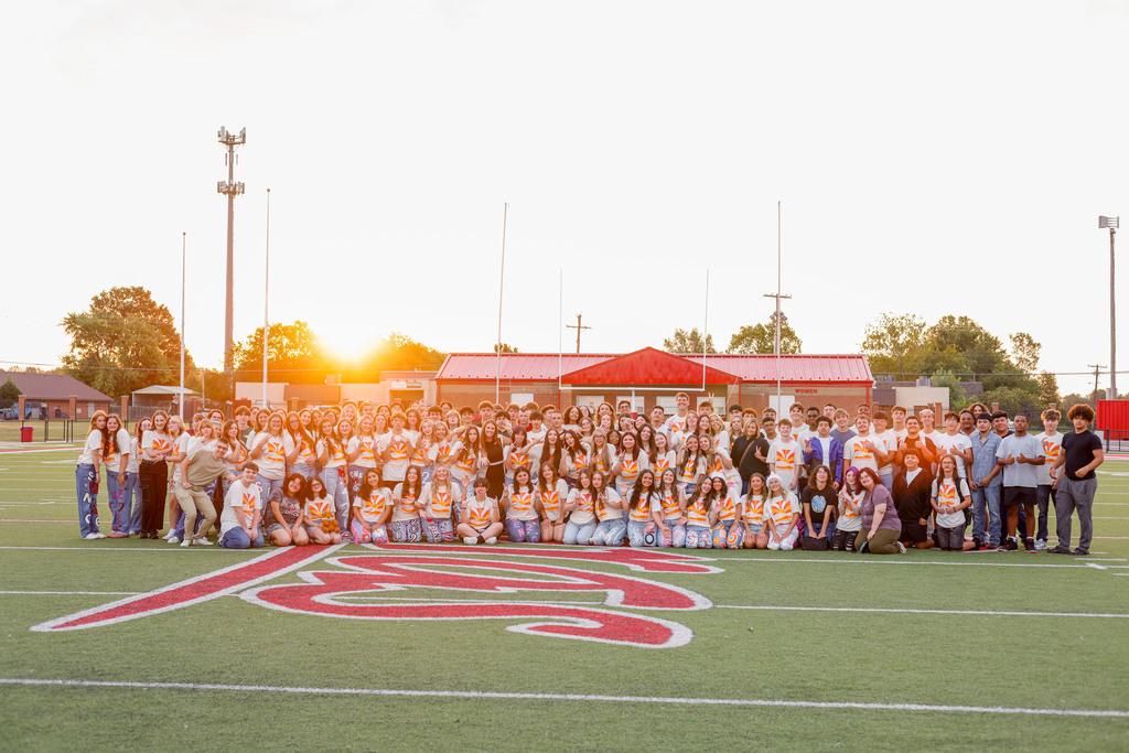 Students at Senior Sunrise
