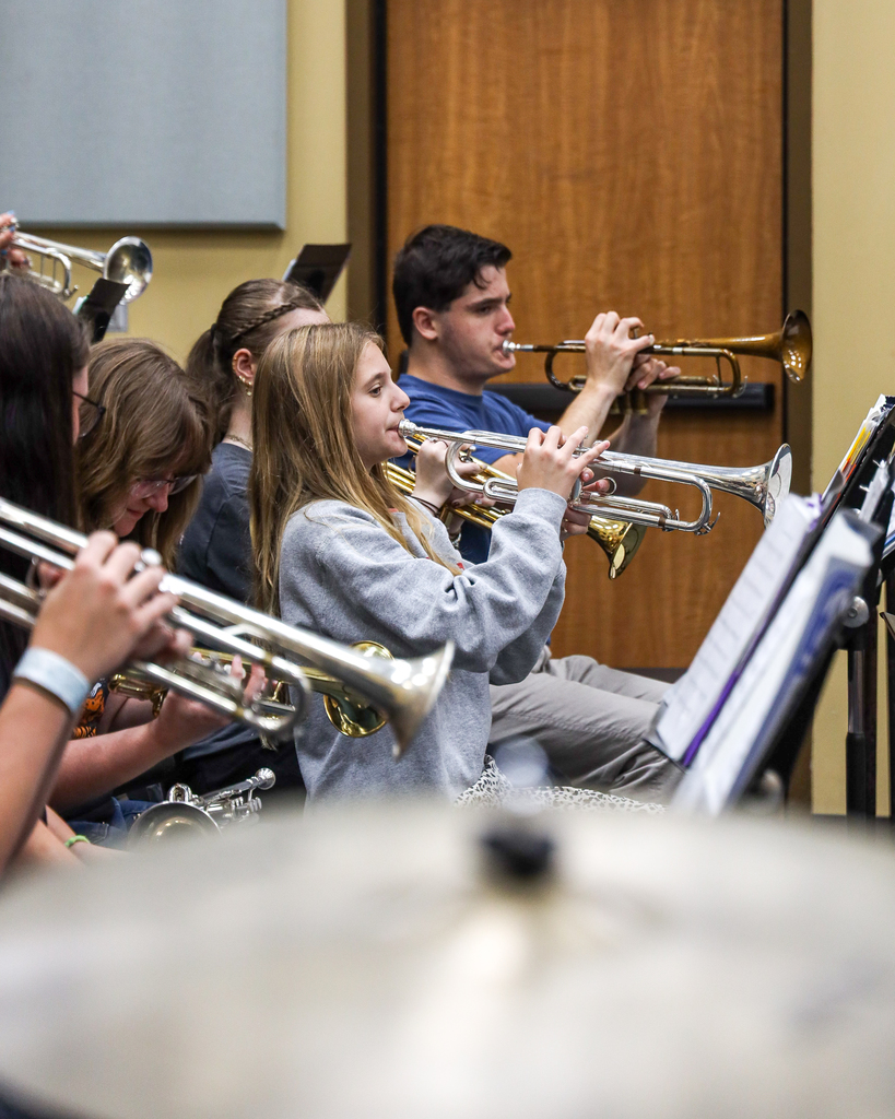 Student's in Trumpet masterclass
