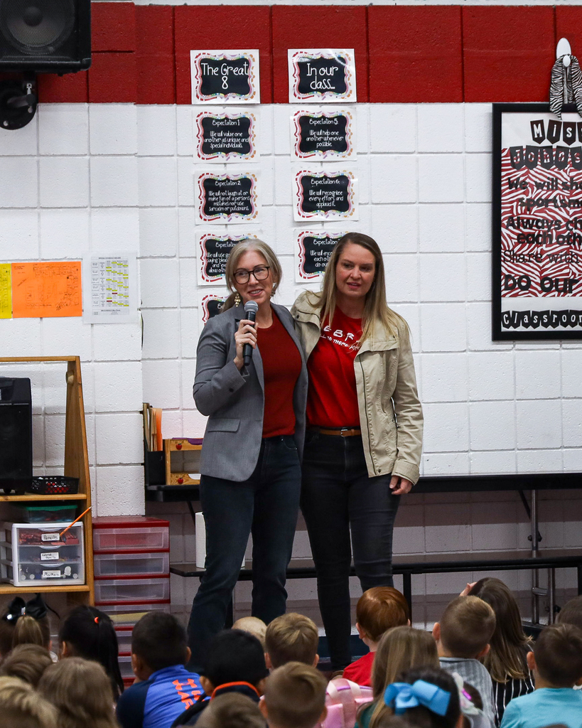 Mrs. Cardwell with Dr. Emily Mortimer