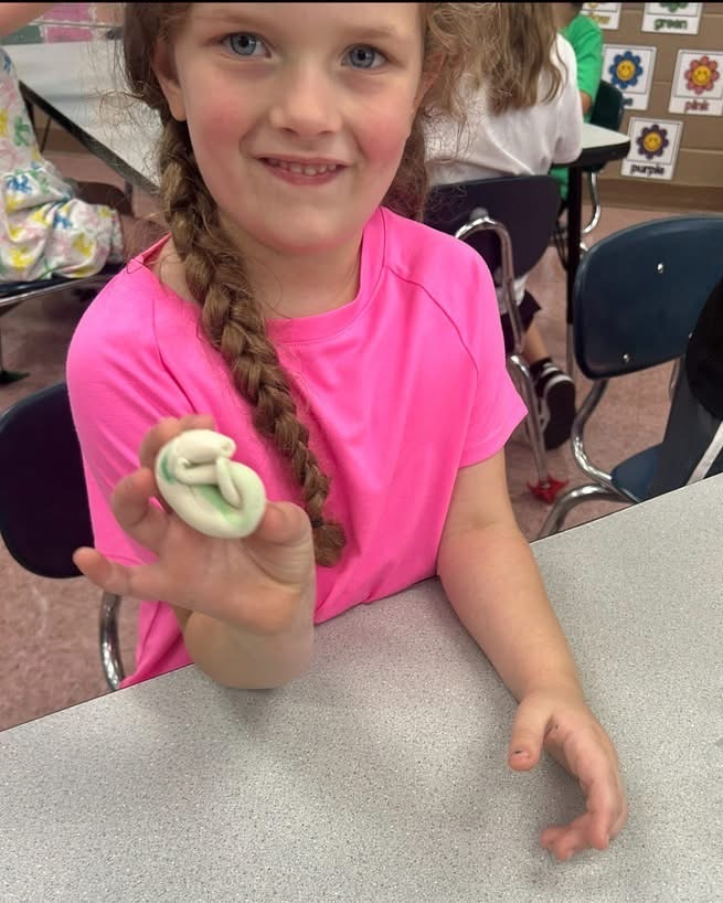 kids with play doh