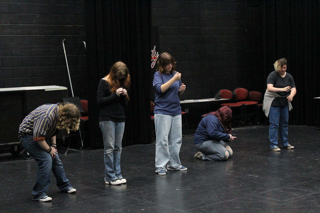 CHS Drama  back in class working on their craft