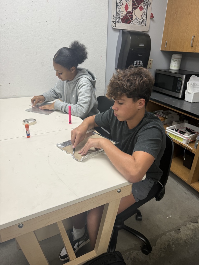✨ Our art students have been letting their creativity shine—literally! ✨ This week, they explored a unique technique using puffy paint and aluminum foil to create stunning metallic effects. The results? Bold textures, shimmering details, and one-of-a-kind masterpieces that catch the light just right.