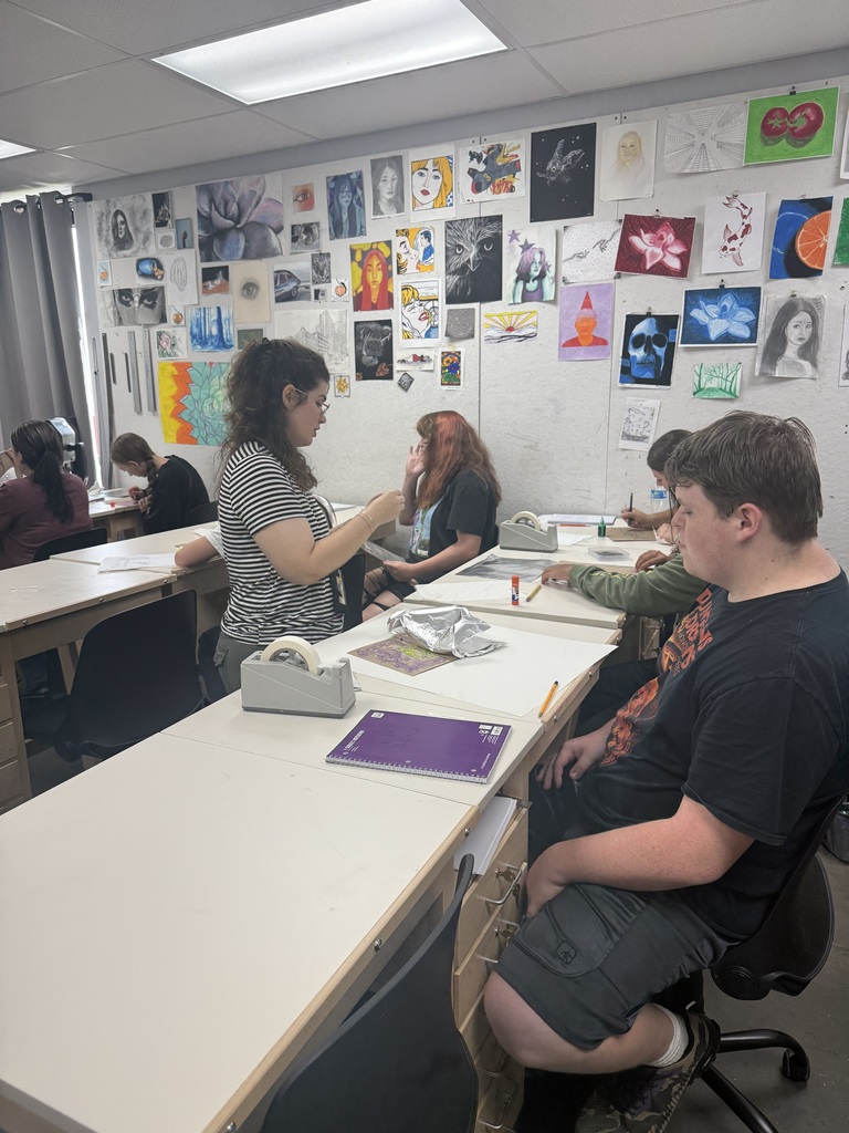 ✨ Our art students have been letting their creativity shine—literally! ✨ This week, they explored a unique technique using puffy paint and aluminum foil to create stunning metallic effects. The results? Bold textures, shimmering details, and one-of-a-kind masterpieces that catch the light just right.