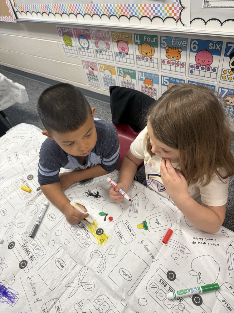 student coloring 