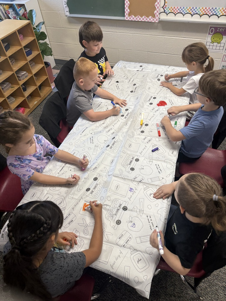 student coloring 