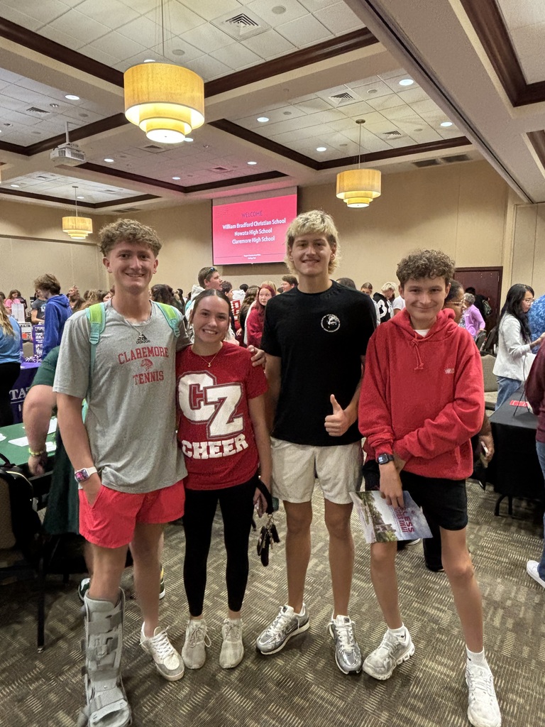The senior class had the opportunity to attend the GPACAC Rogers County Area College Fair at RSU! π Students connected with representatives from 45 different colleges, asked great questions, and explored the opportunities each school has to offer. This event is always a highlight of the year for our seniors! β¨