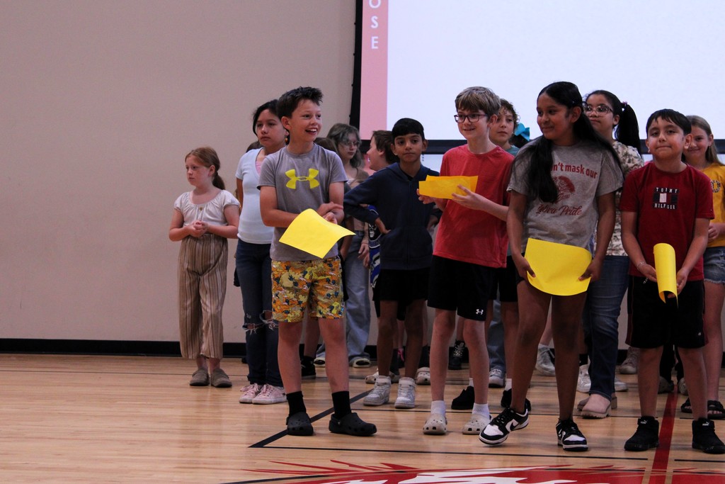 students presenting rise and shine