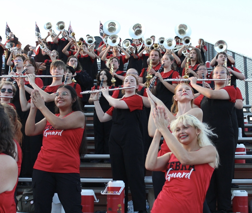 playing pep tunes
