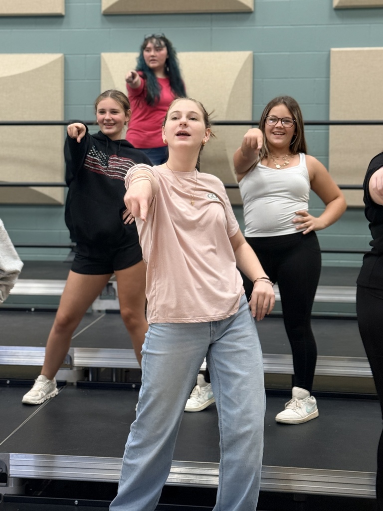 working on their best moves in show choir