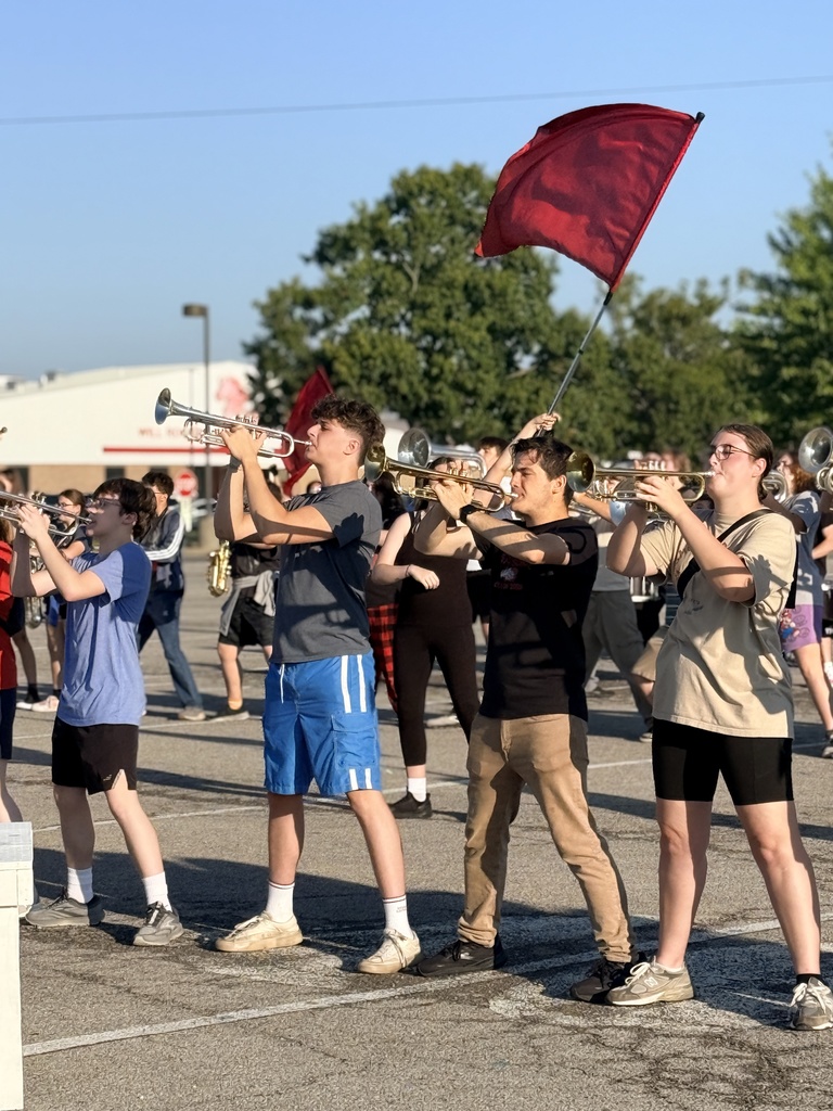 Brass at attention for a big part of the song