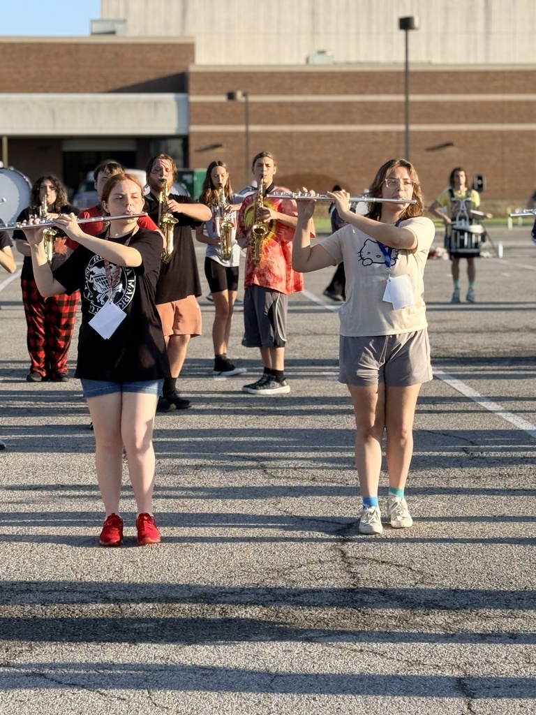 CHS Band working on their show